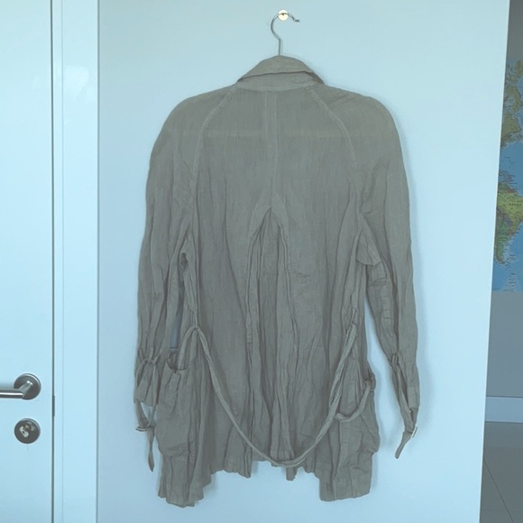 Piazza Sempione made in Italy crinkled duster jacket size L , made In Italy - Picture 4 of 6